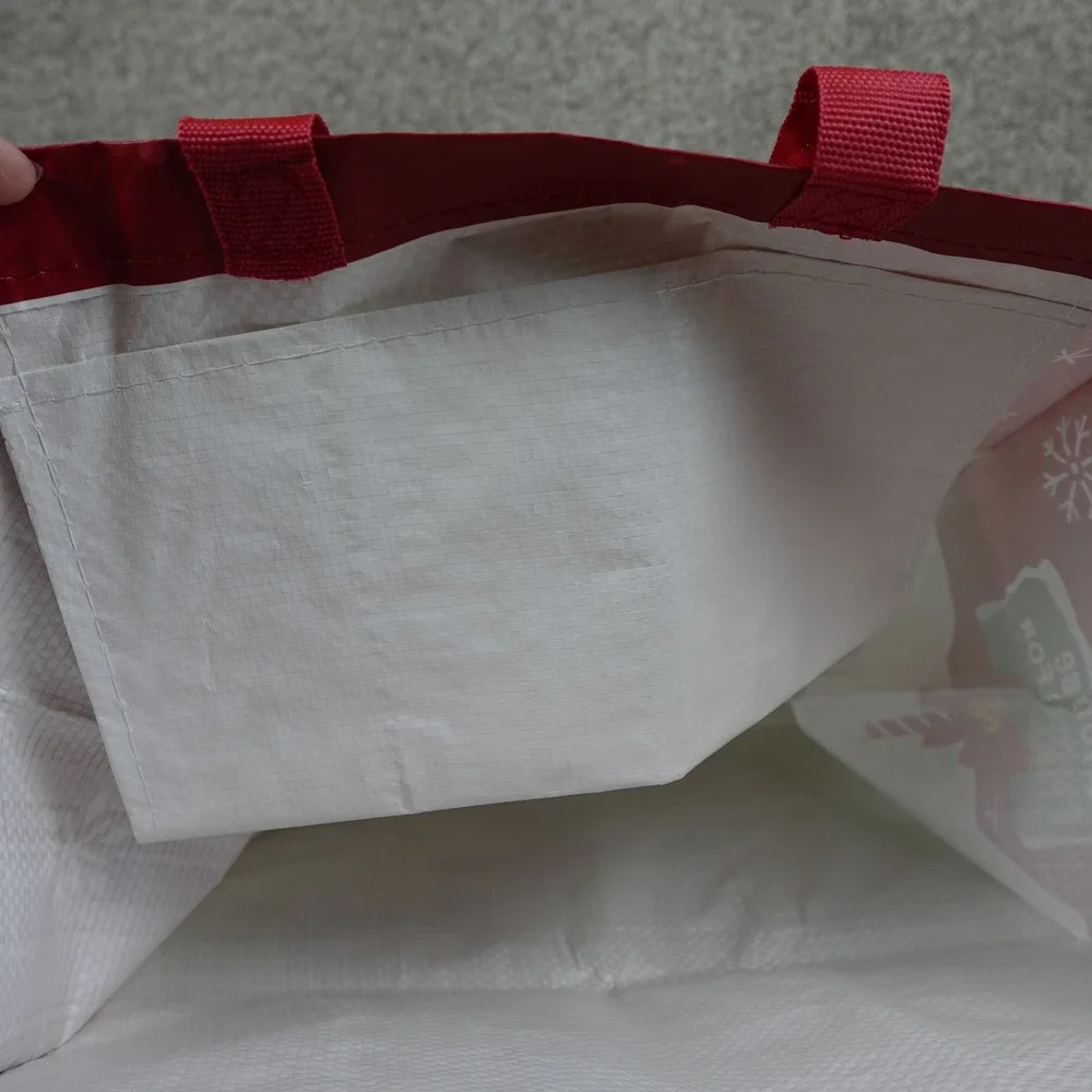 Hallmark Keepsake Reusable Christmas Tote Bag Gnomes Snowman Red LPR3625 2021